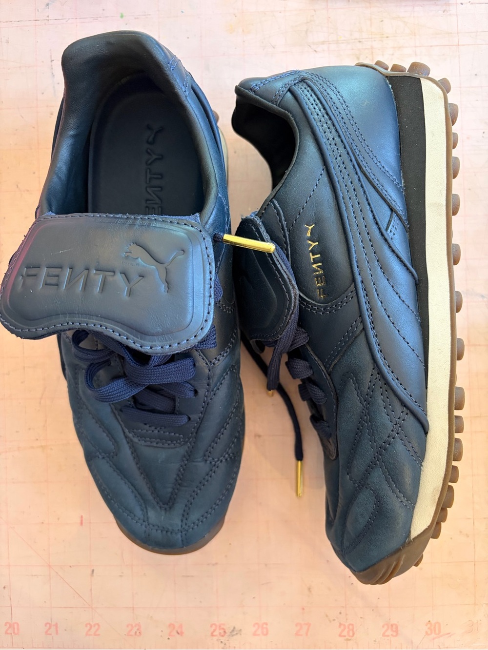 FENTY x Puma by Rihanna Navy Leather Women's Sneakers